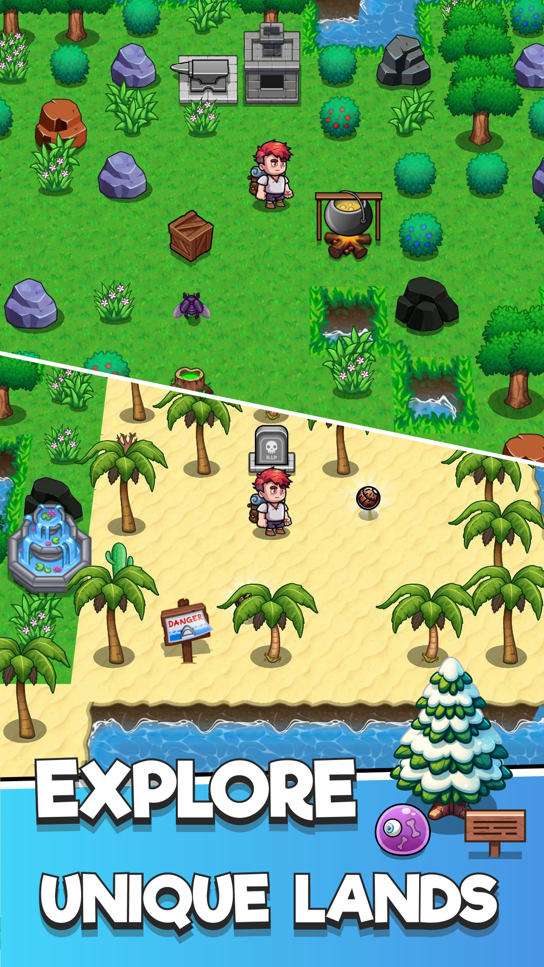 Explore Island: Craft, Survive Game Screenshot