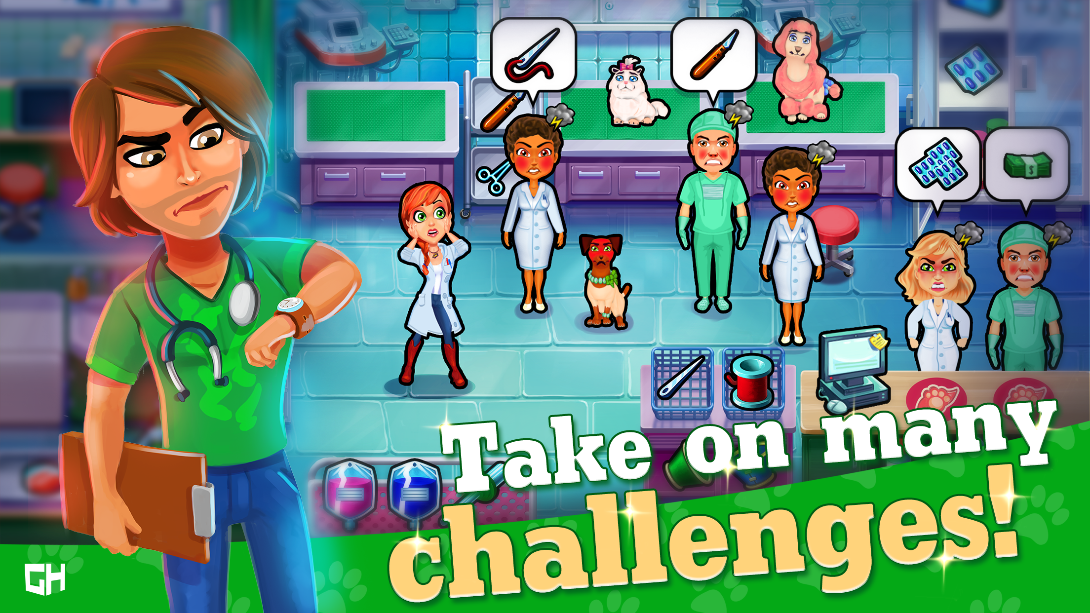 Dr. Cares - Pet Rescue 911 Game Screenshot