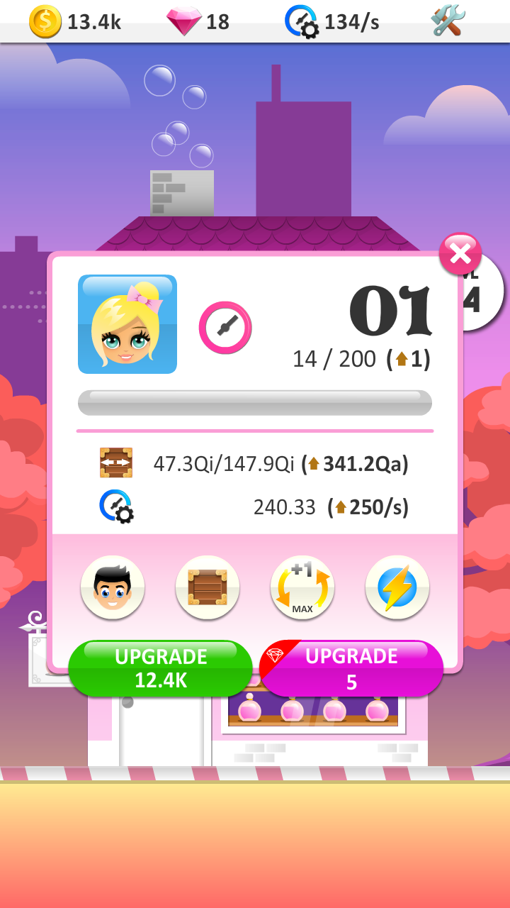 Perfumery tycoon - idle clicke Game Screenshot