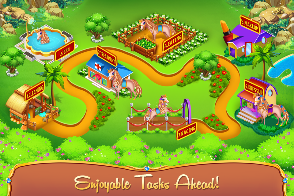 Unicorn Pony Horse Care Game Game Screenshot