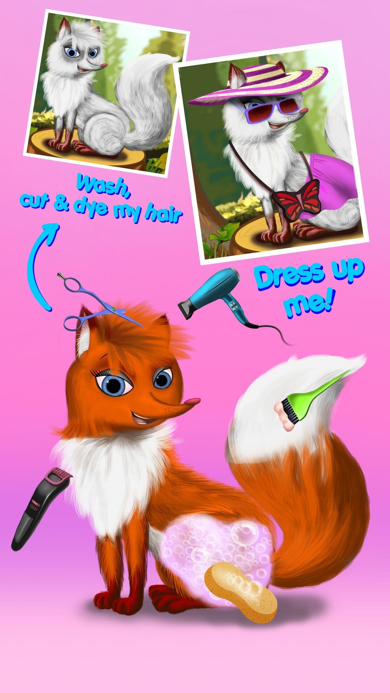 Wild Animal Beauty Salon Game Screenshot