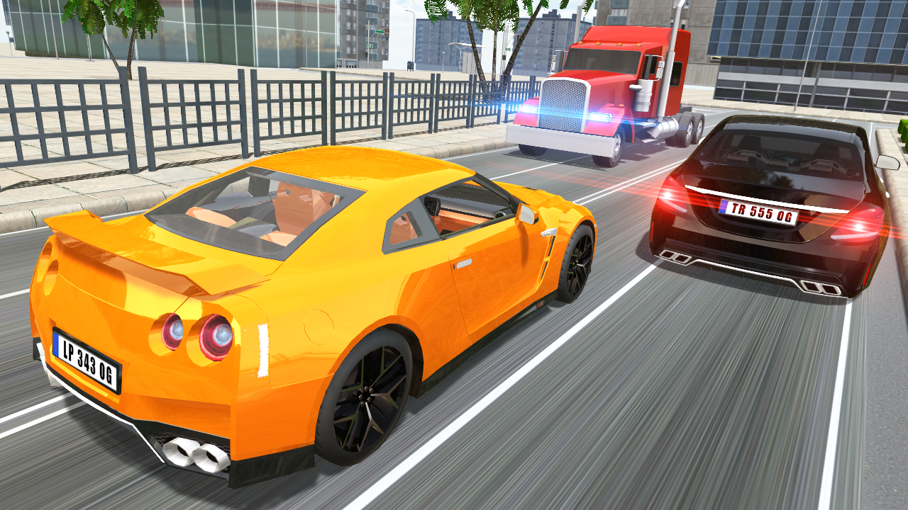 Screenshot 1 of Juego de carreras de conducción de automóviles de la ciudad 1.4