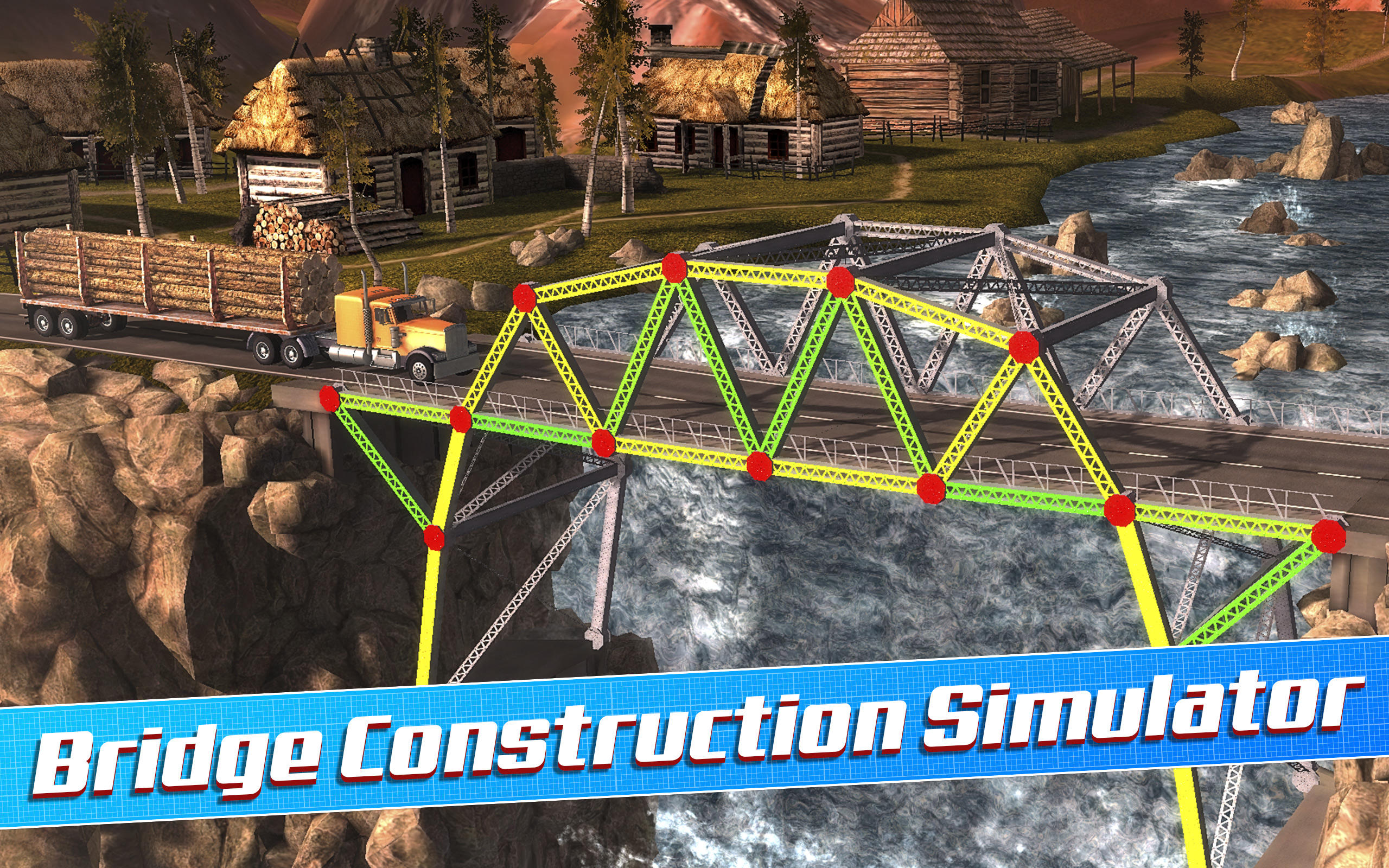 Bridge Construction Simulator Game Screenshot