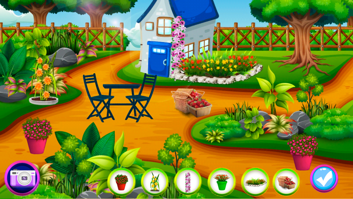 Screenshot 1 of Gioco decoratore di giardini fioriti 
