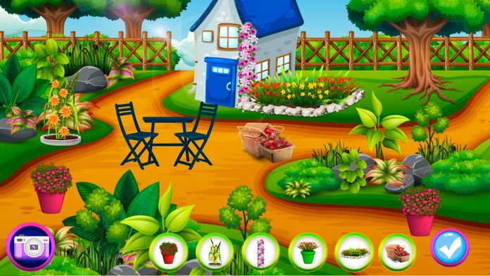 Screenshot 1 of Flower Garden Decorator Game 