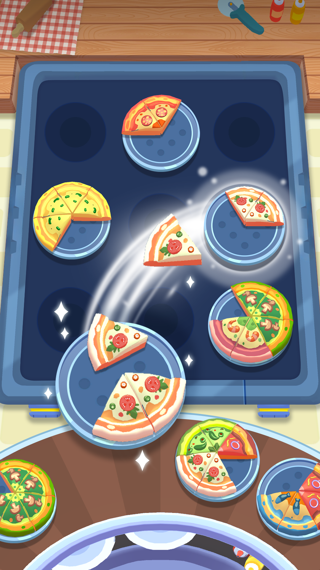 Pizza Mania: Slice Sort Game Screenshot