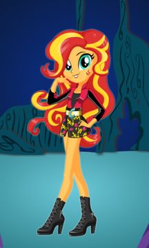 Dress up Sunset Shimmer Game Screenshot