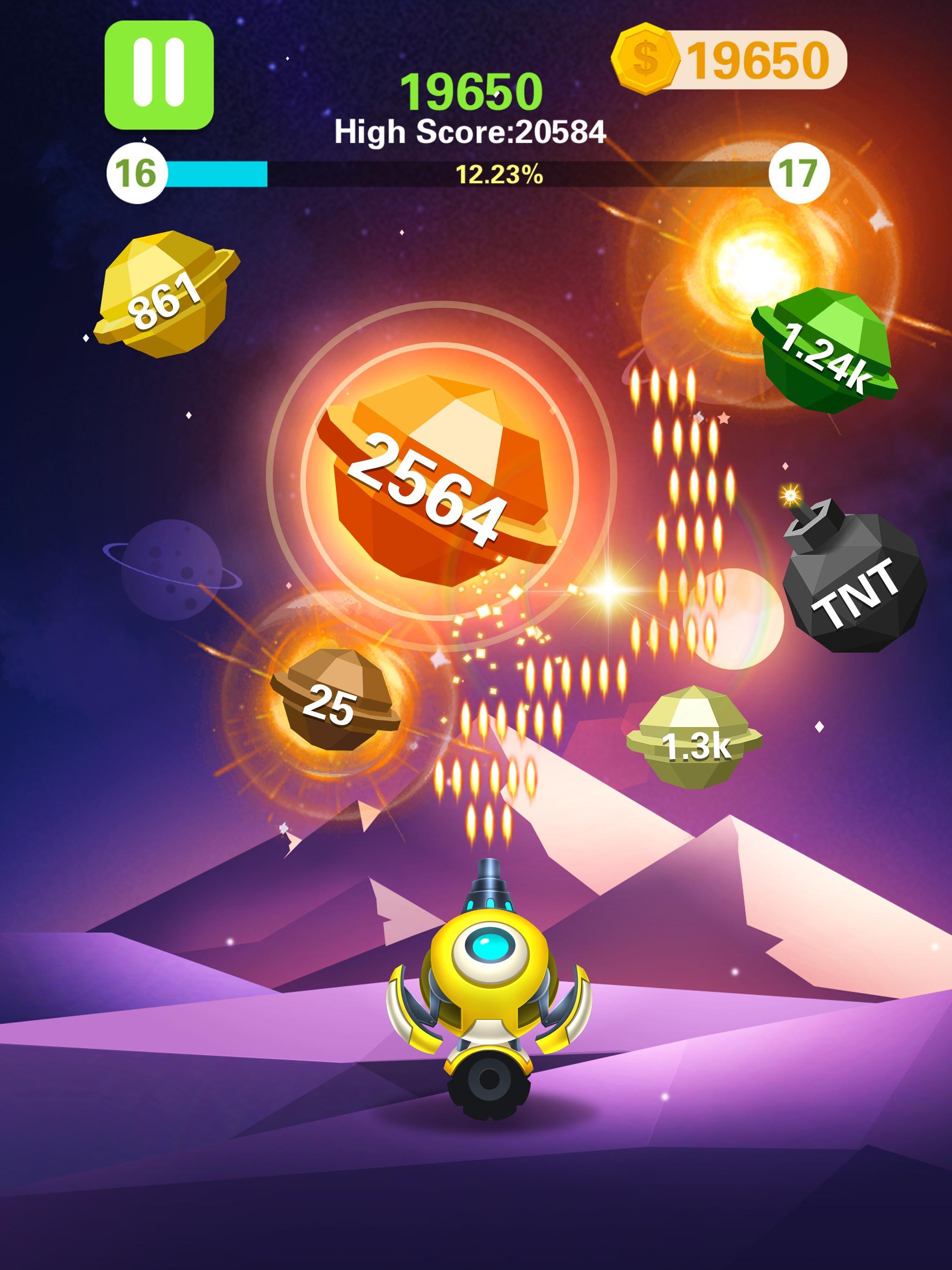 Rock Blast - Fire Ball Game Screenshot