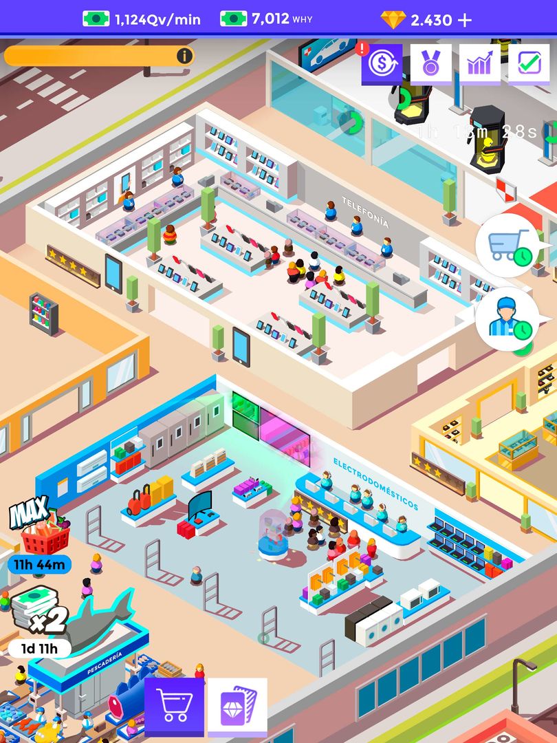 Idle Supermarket Tycoon－Shop ภาพหน้าจอเกม
