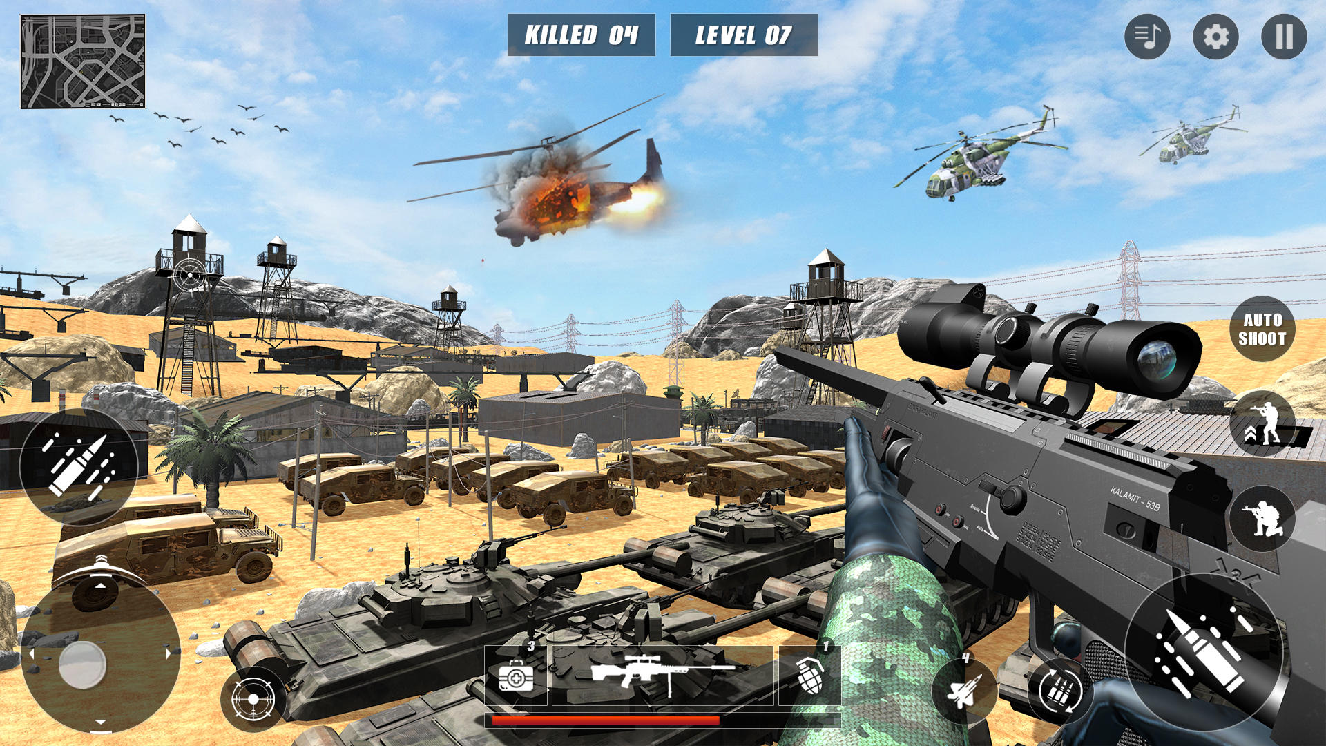 Screenshot of Sniper War Attack: 3D Shooting