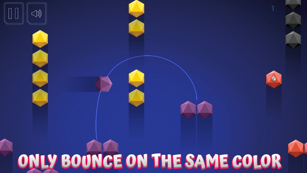 Color Bounce - Rapid Hexy screenshot game