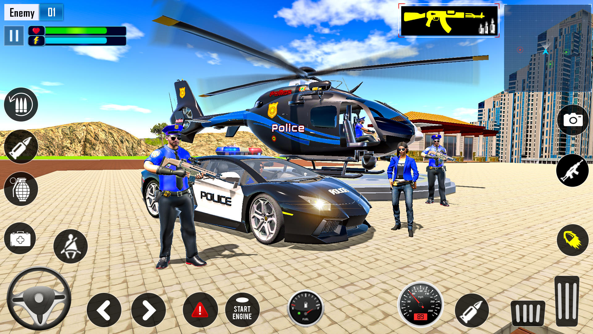 Police Fire Hero: Mafia Crime Game Screenshot