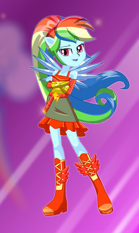 Cuplikan Layar Game Dress Up Rainbow Dash