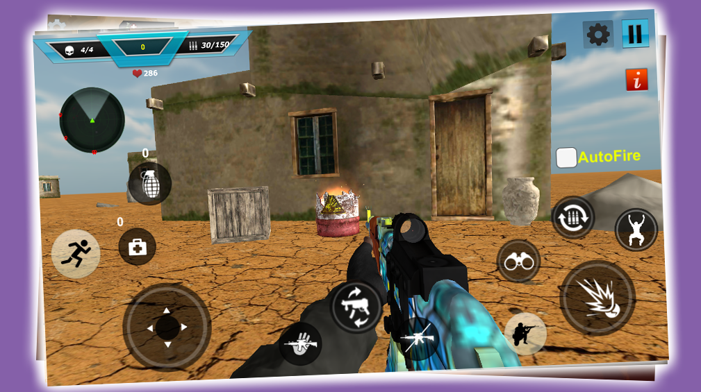 Cuplikan Layar Game Battleground Commando Escape