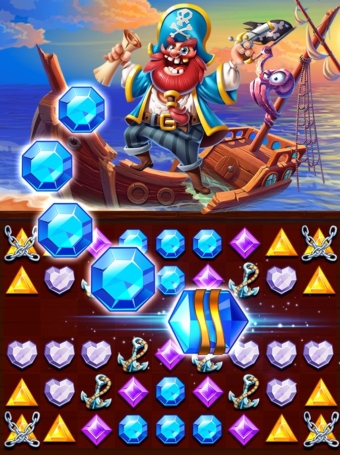 Screenshot of Pirate Jewels Star