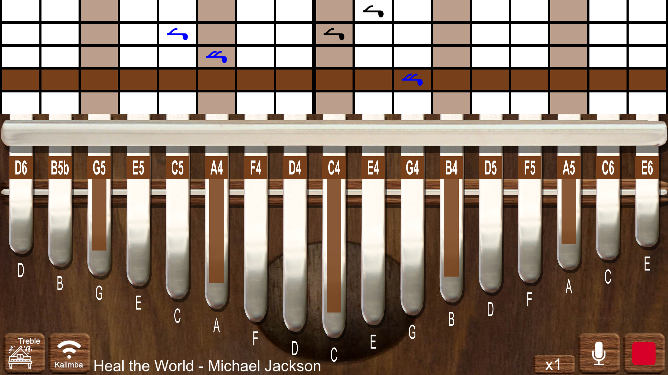 Screenshot of Kalimba Real