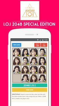 Скриншот игры 💕 2048 I.O.I Puzzle Game