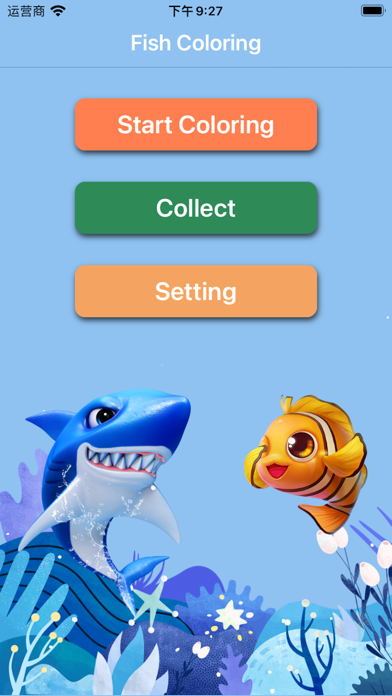 Captura de Tela do Jogo Fish Coloring
