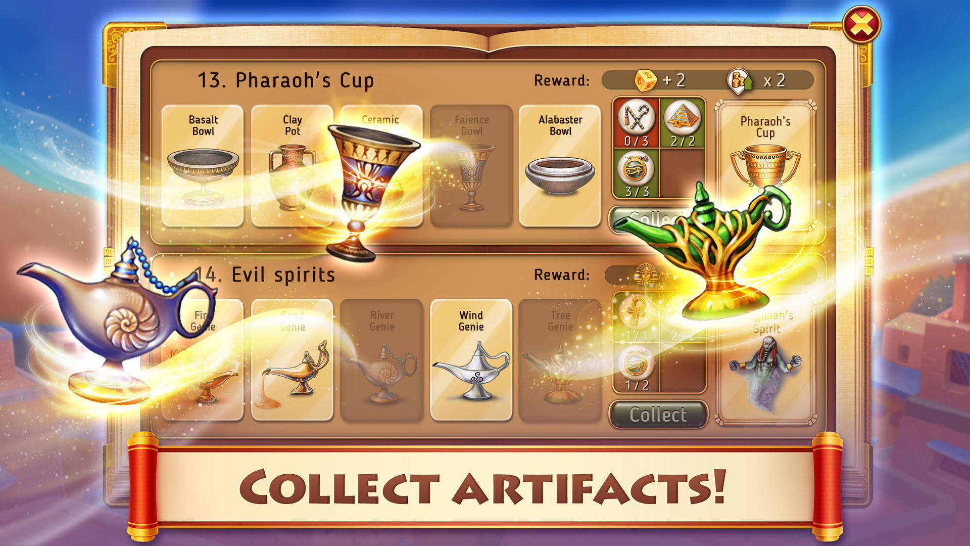 Скриншот игры Cradle of Empires: 3 in a Row