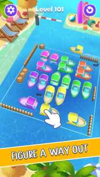 Parking Jam 3D: Boat Game Game Screenshot
