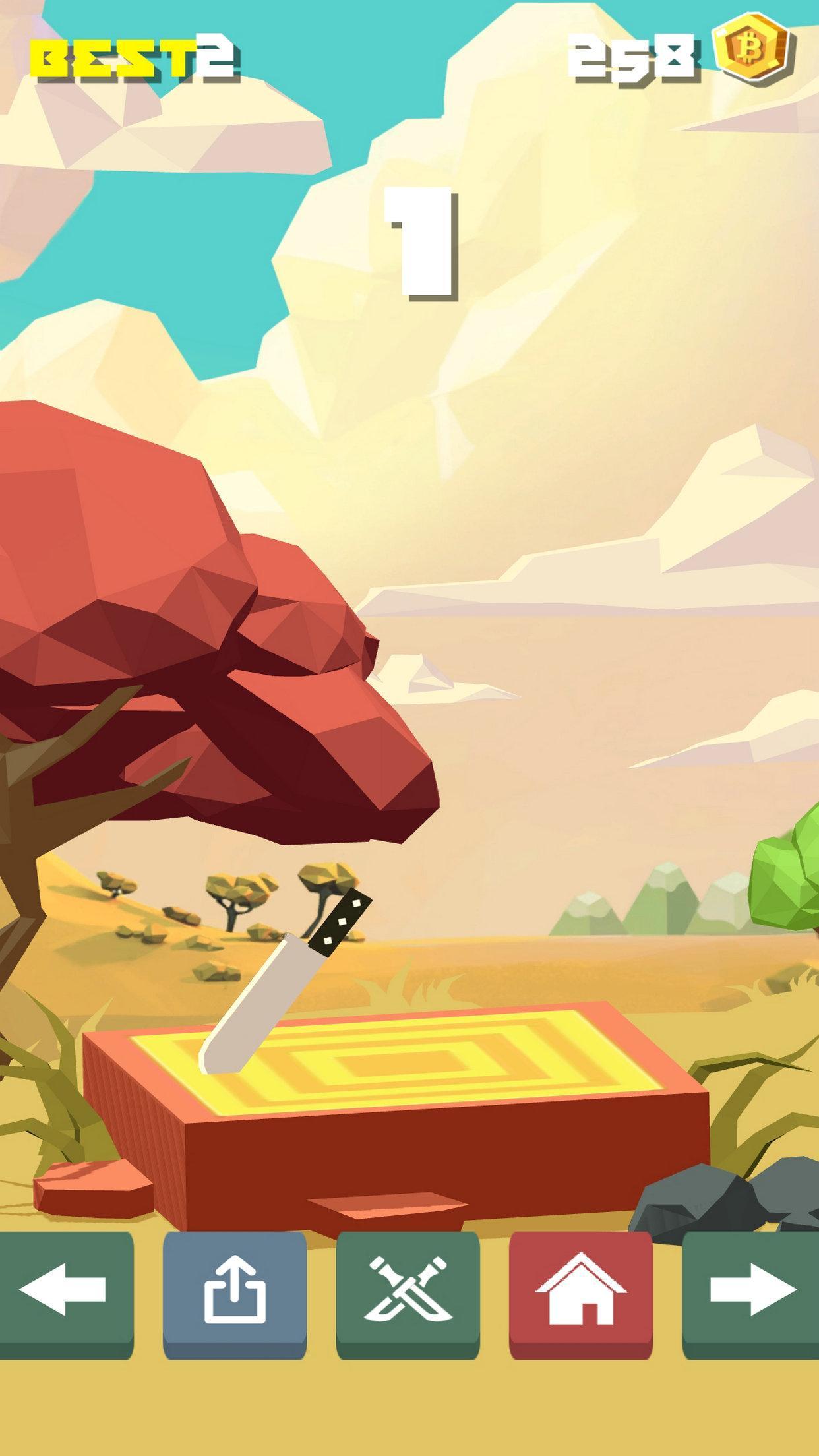 Toss Blade Game Screenshot
