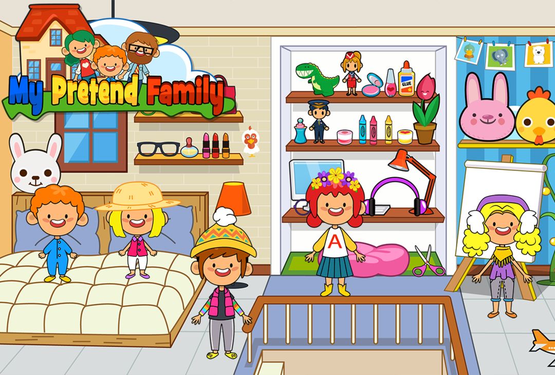 My Pretend Home & Family - Kids Play Town Games!遊戲截圖