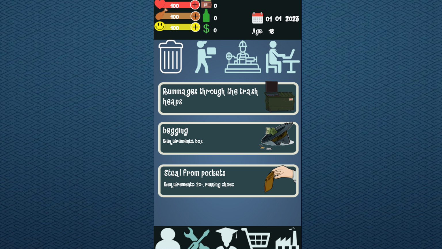 Cuplikan Layar Game Bitte life game simulator