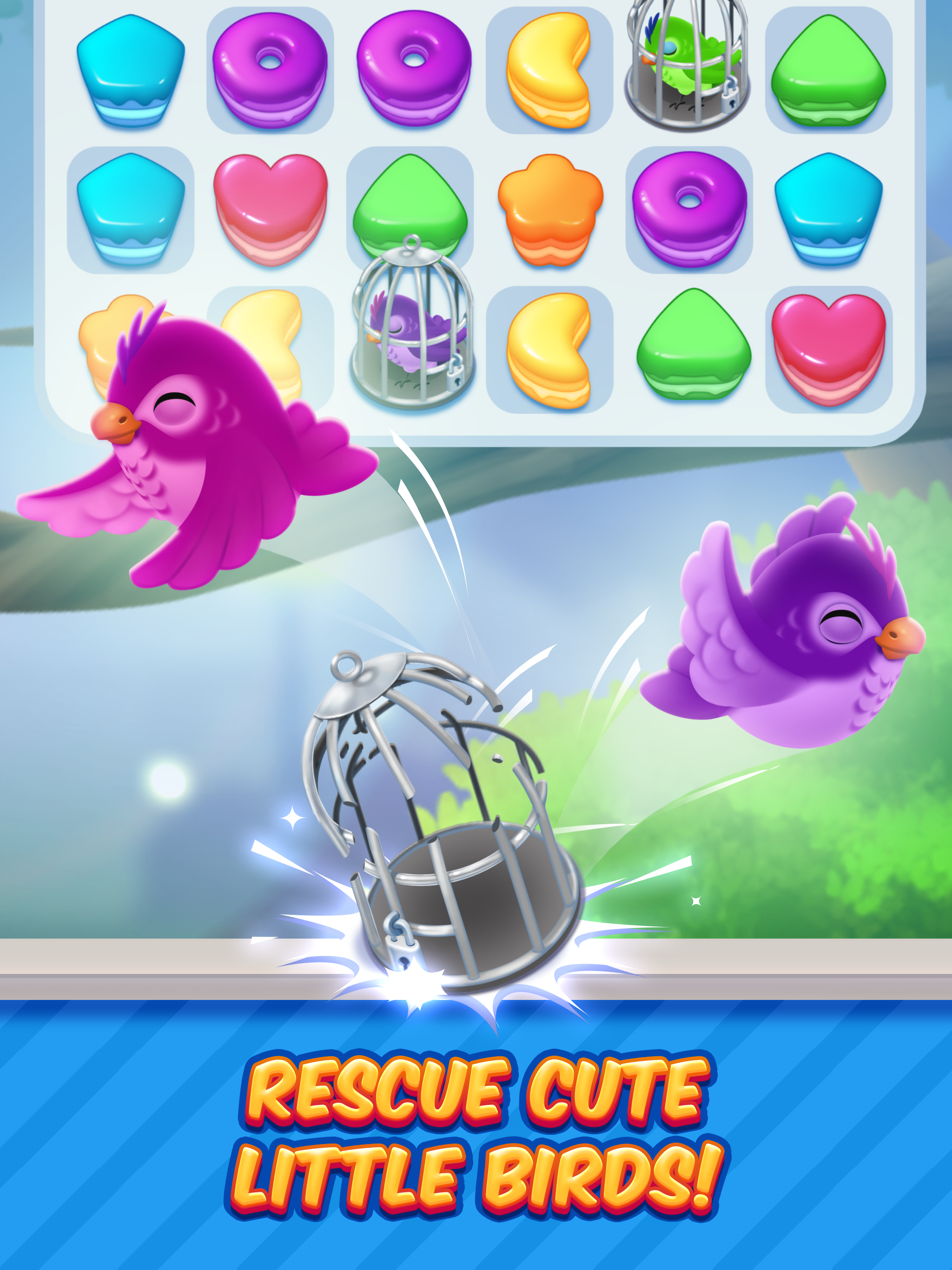 Cuplikan Layar Game Gummy Land - Match 3 Games