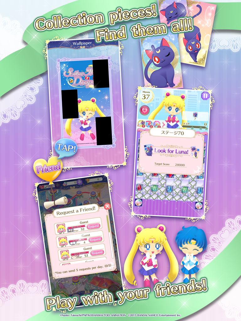Sailor Moon Drops screenshot game