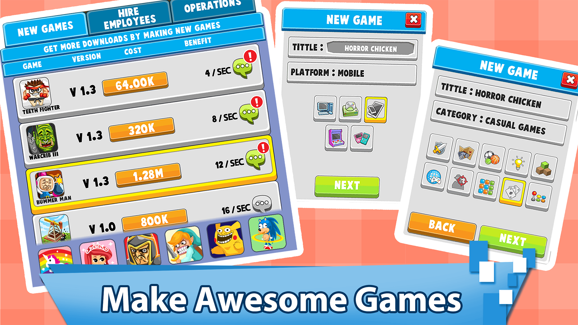 Video Game Tycoon idle clicker Game Screenshot