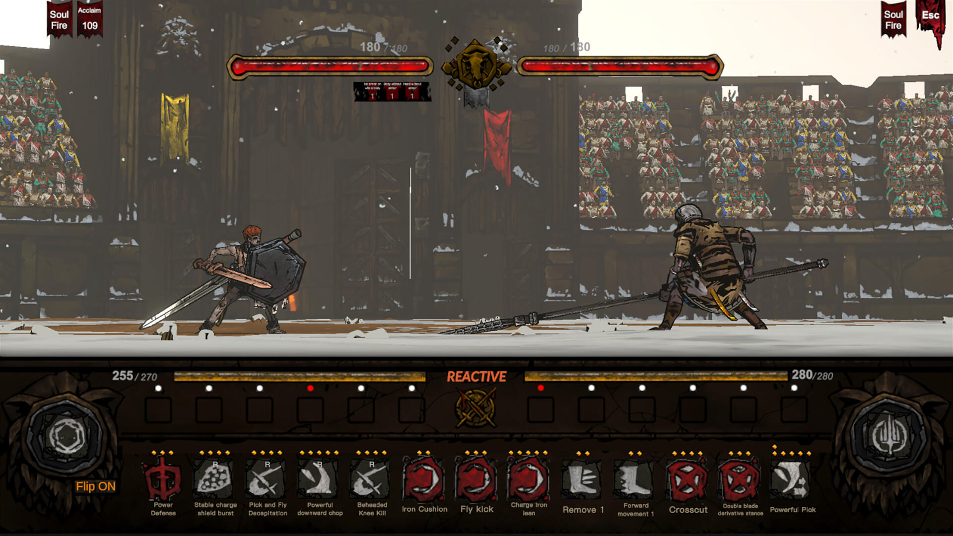 Screenshot of Rune Coliseum: Chained Warrior
