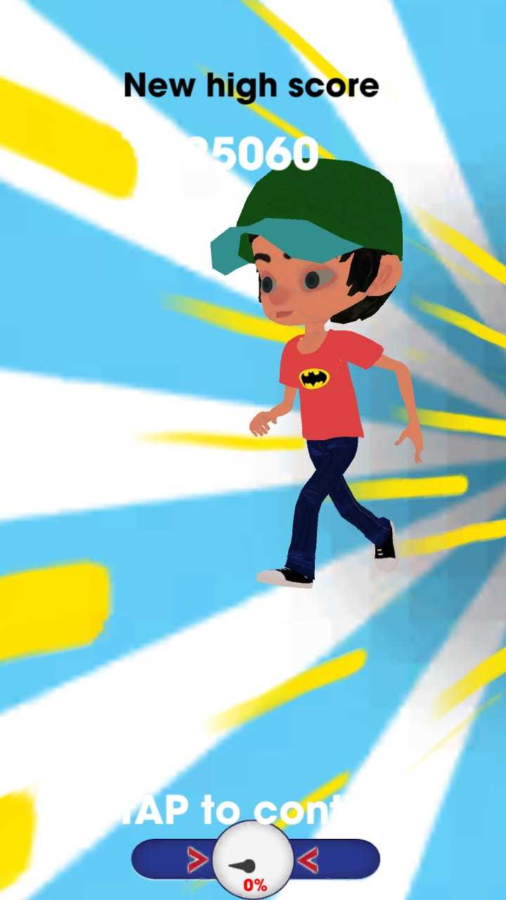 Captura de Tela do Jogo Hero subway runner