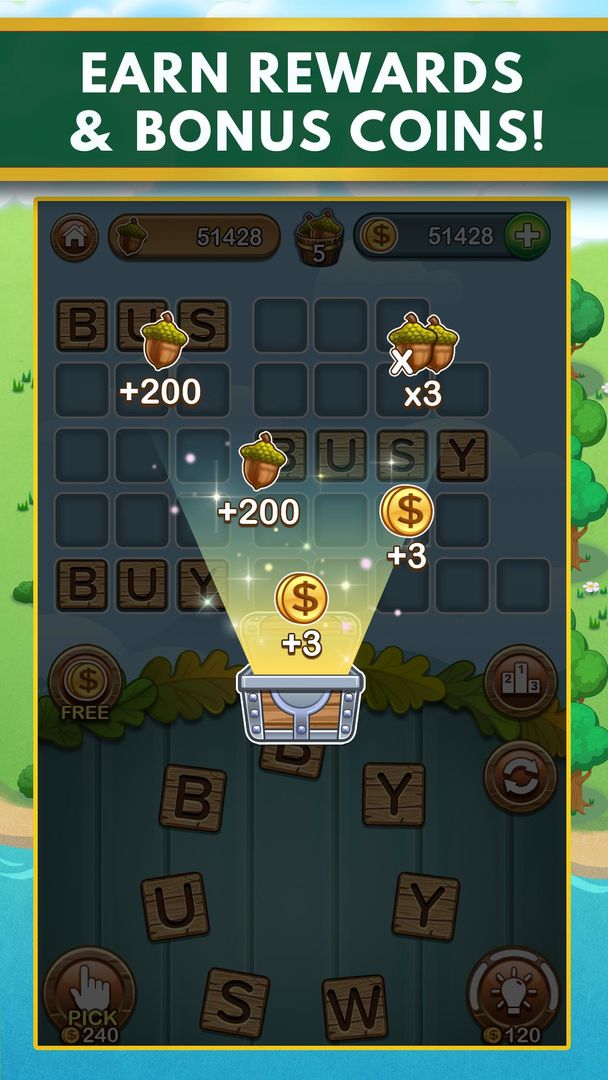 Screenshot of Word Forest: Word Games Puzzle