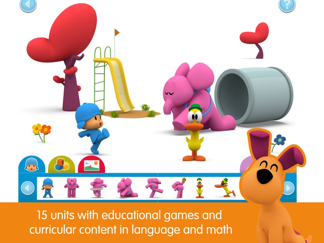 Screenshot of Pocoyo PlaySet Learning Games