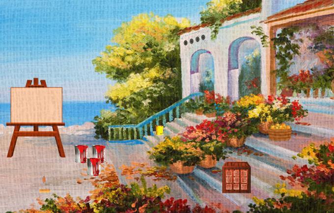 Cuplikan Layar Game Escape Games Painter Villa