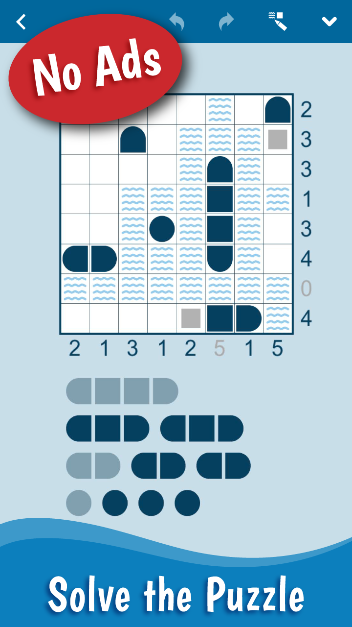 SeaBattle: Warships Puzzle Game Screenshot