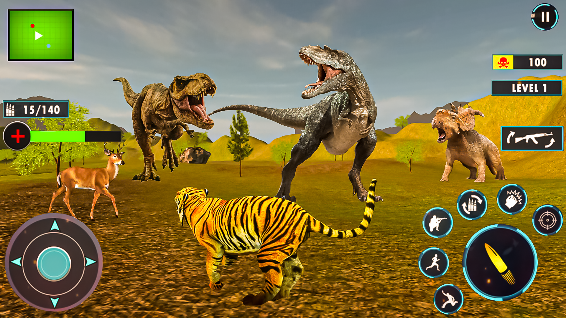 Tiger Animal Hunting Games FPS Game Screenshot