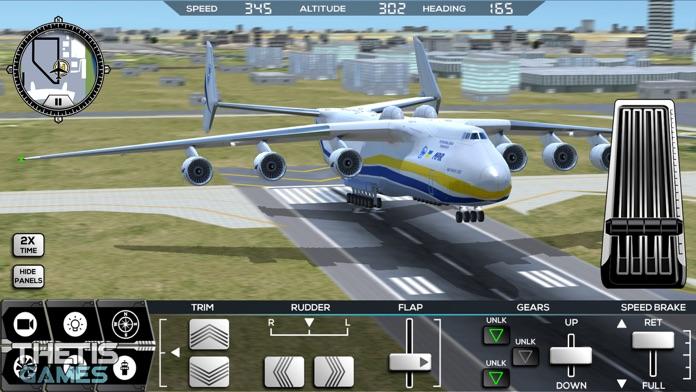 Screenshot 1 of フライト シミュレーター FlyWings 2017 