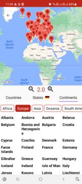 World Flags, maps, Countries Game Screenshot