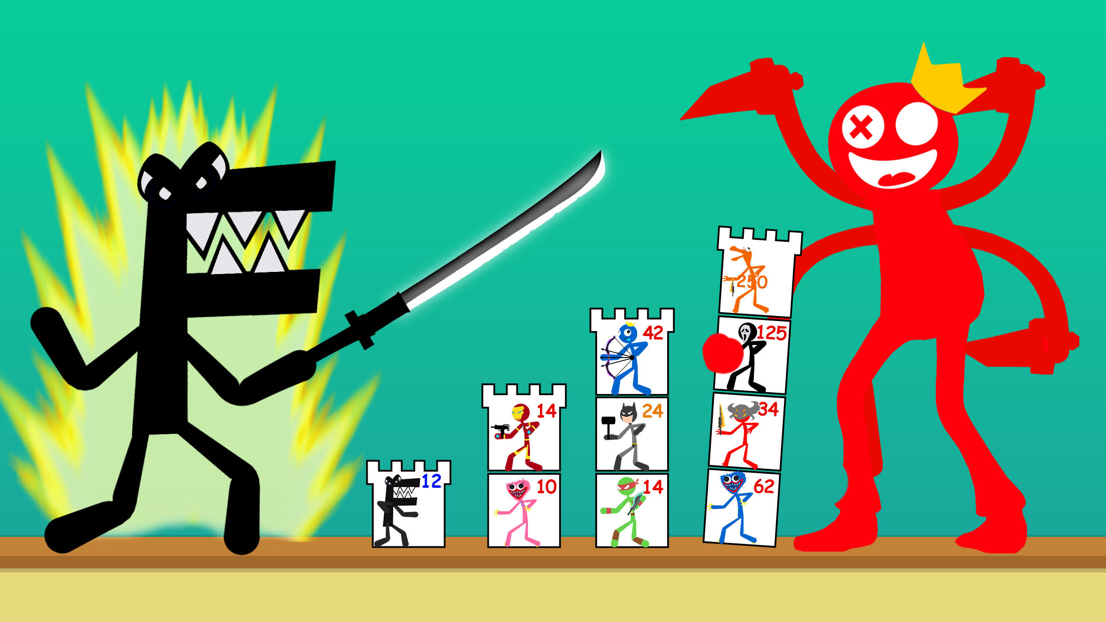 Tower Battle: Alphabet Connect Game Screenshot