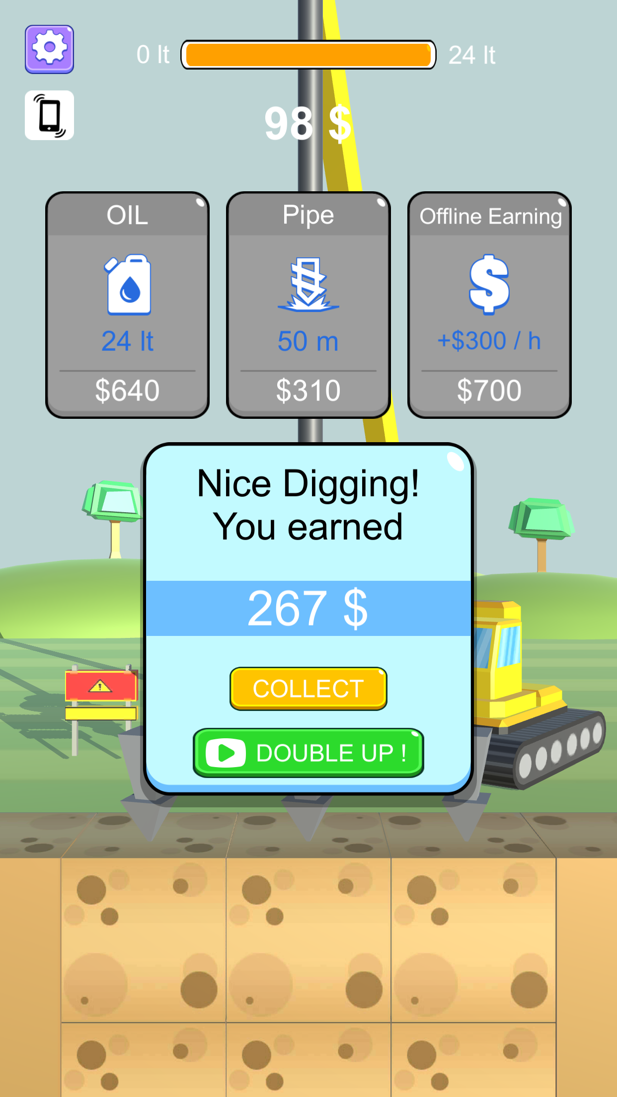 Dig For Gold - Pick Treasure screenshot game
