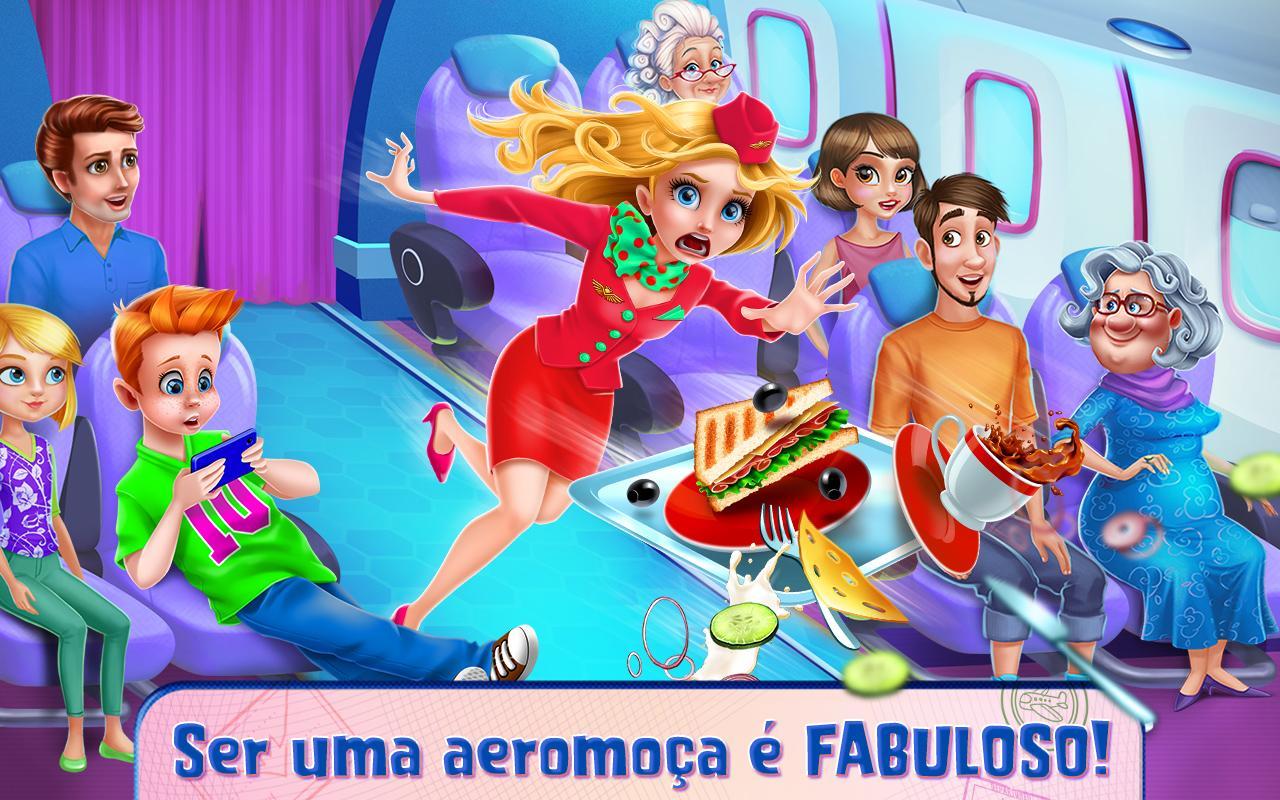 Captura de Tela do Jogo Garotas dos Céus — Aeromoças