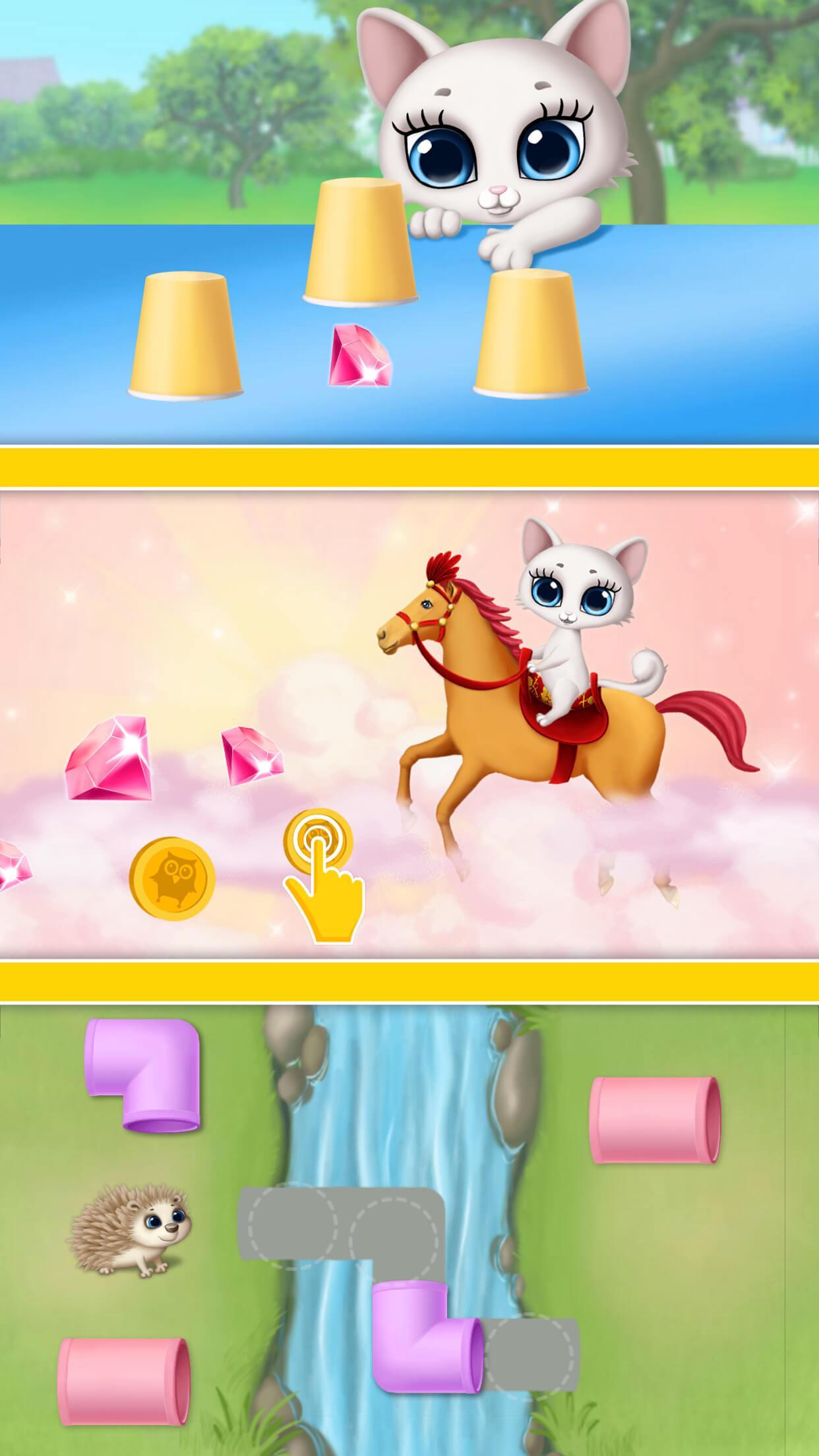 Kitty Meow Meow - My Cute Cat Day Care & Fun ゲームのスクリーンショット