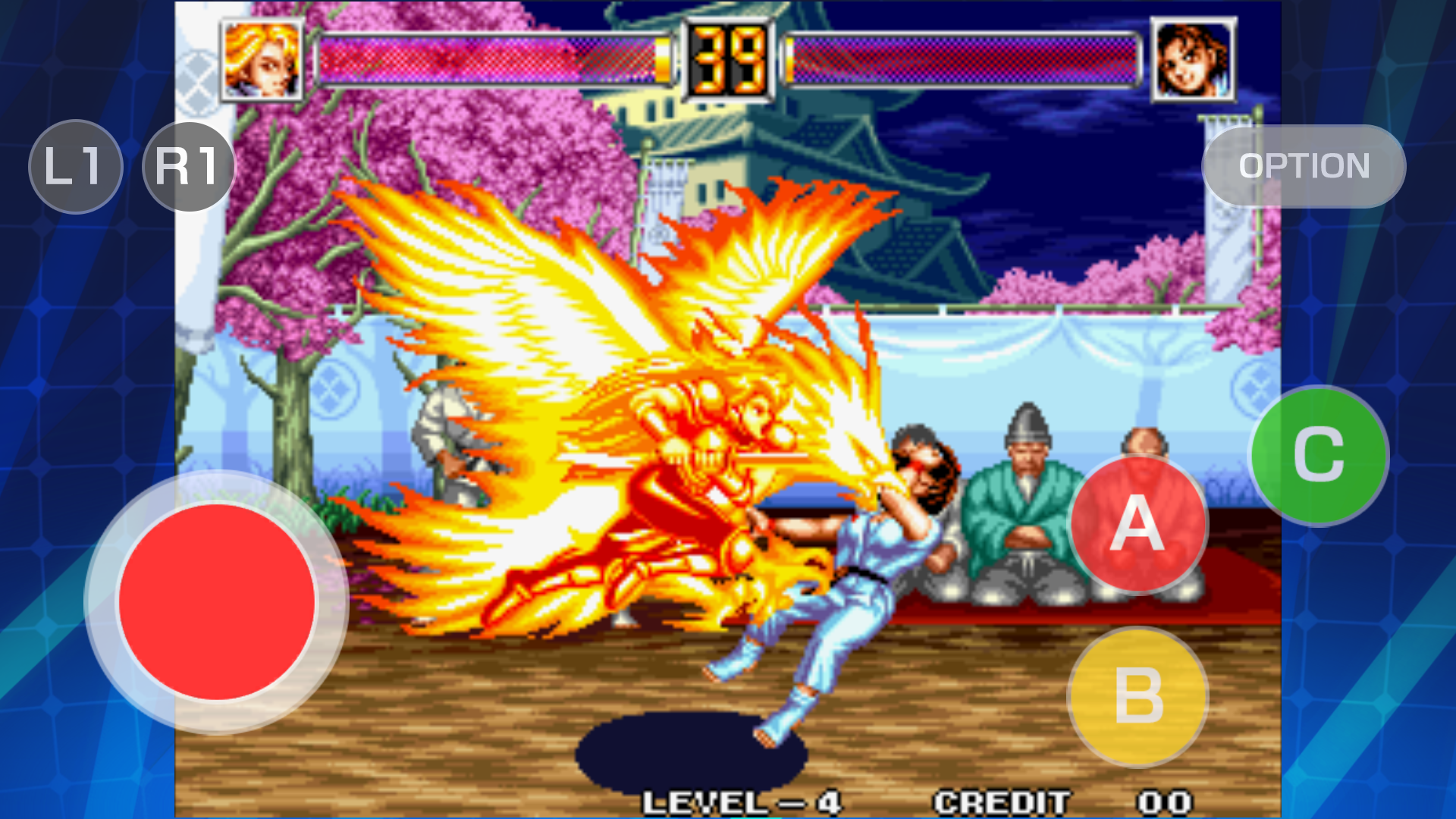 WORLD HEROES 2 JET ACA NEOGEO Game Screenshot
