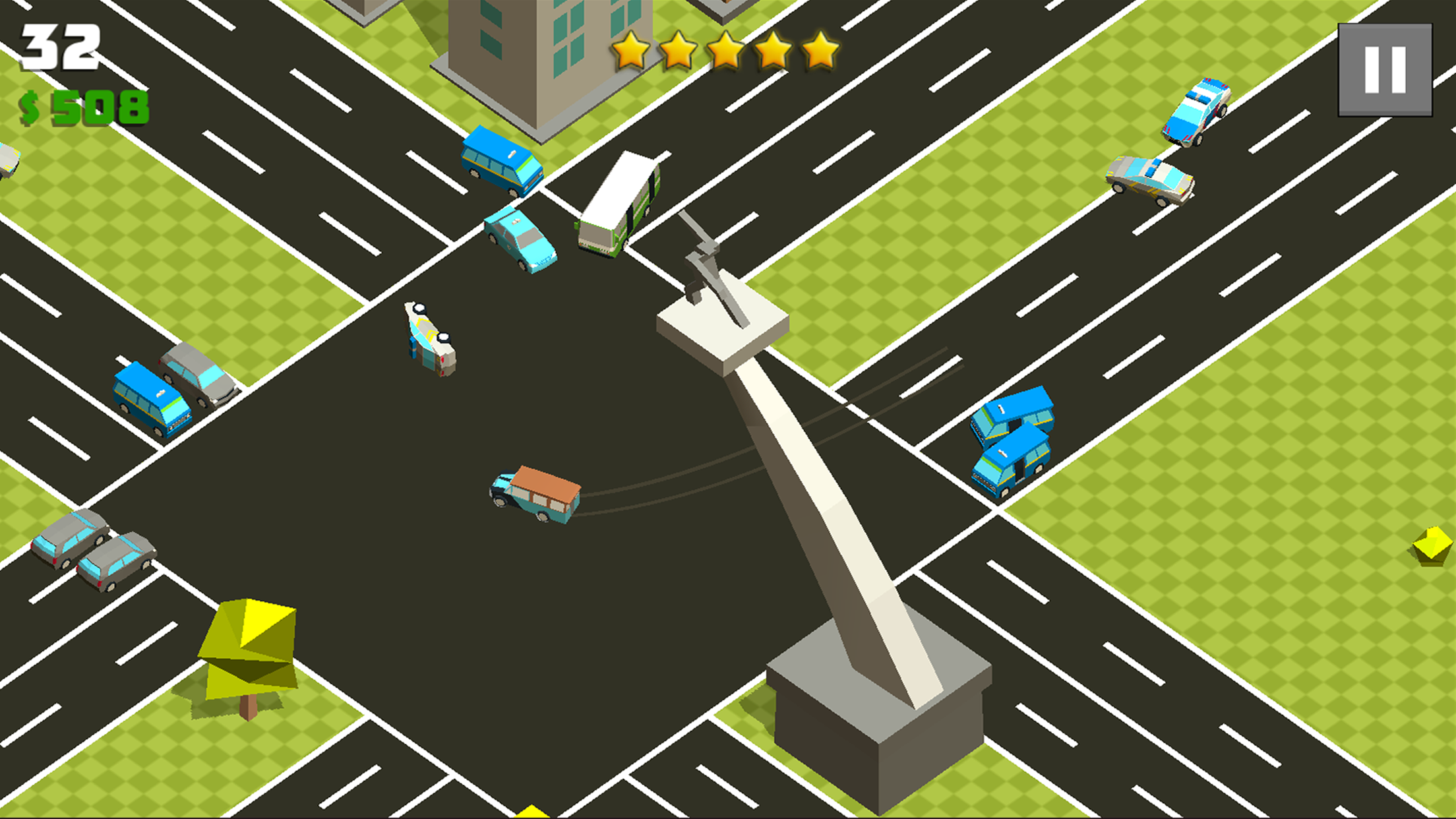 Crazy Cars Chase Game Screenshot