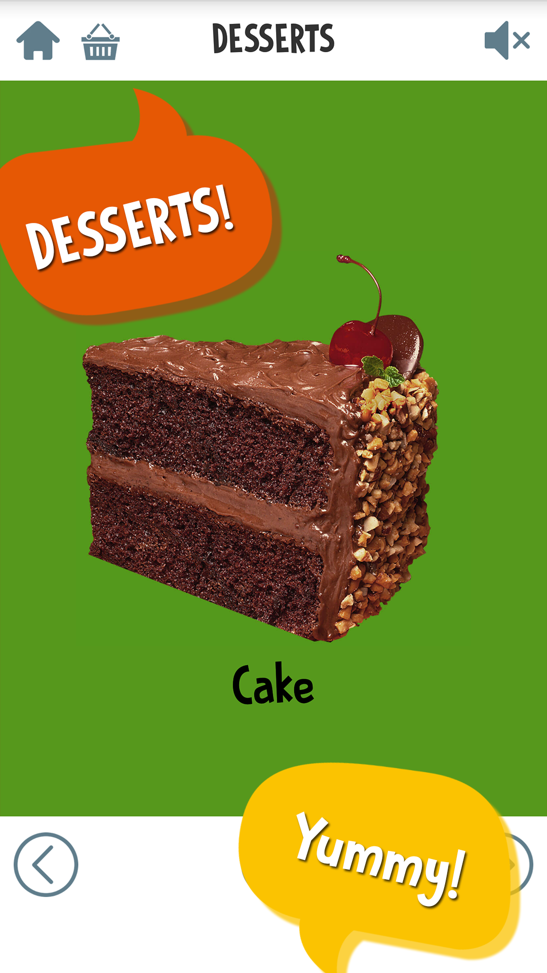 First Words for Baby: Foods 게임 스크린샷