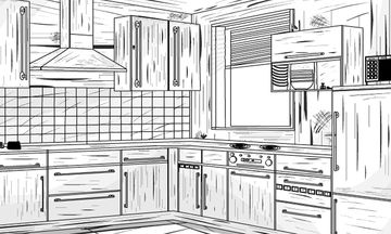 B and W House Escape Game Screenshot