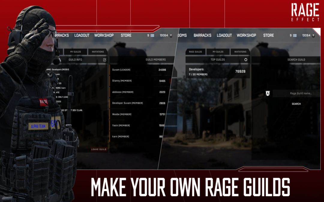 Rage Effect: Mobile (Beta) 게임 스크린 샷