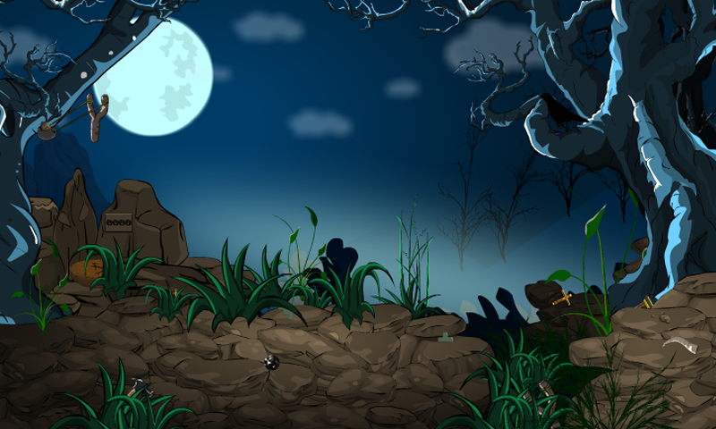 Screenshot 1 of グルーミー月の森の脱出 1.0.1