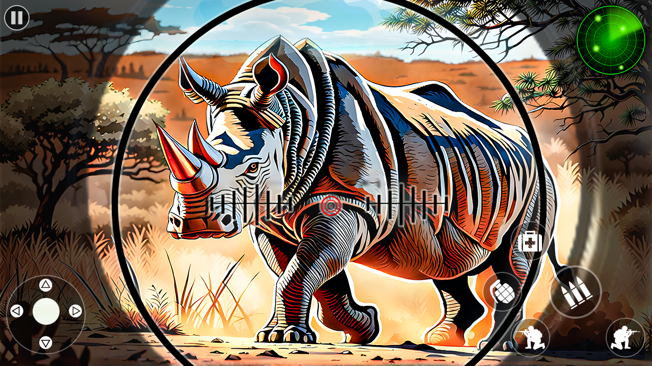 Wild Animal Shooting Games 3D Game Screenshot